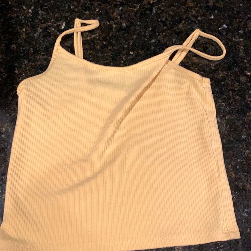 American Eagle, sunflower, yellow, cropped tank top